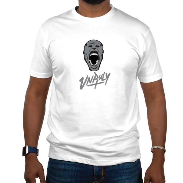 Unruly Records Title Logo T-Shirt - White