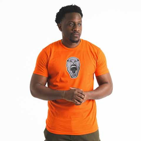 Unruly Records Solo Logo T-Shirt - Orange